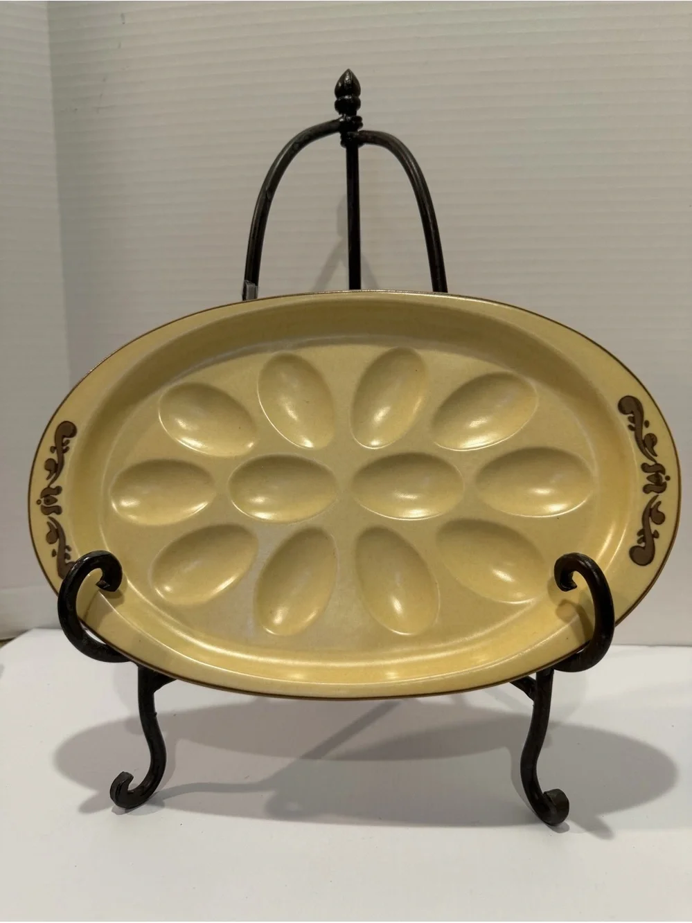 PFALTZGRAFF FOLK ART DEVILED EGG PLATE / PLATTER